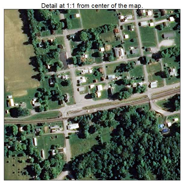 Crandall, Indiana aerial imagery detail