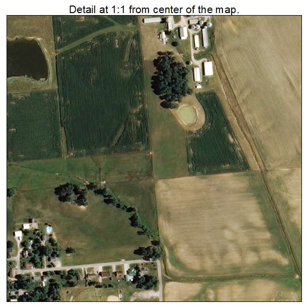 Dale, Indiana aerial imagery detail