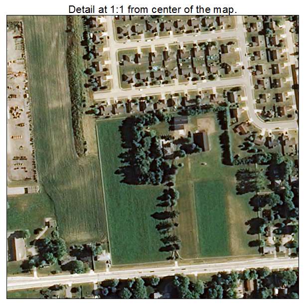 Dayton, Indiana aerial imagery detail