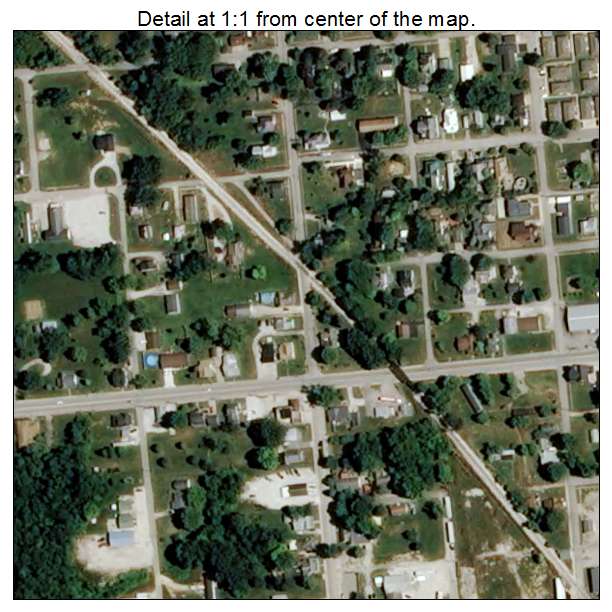 Dugger, Indiana aerial imagery detail