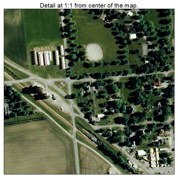 Earl Park, Indiana aerial imagery detail