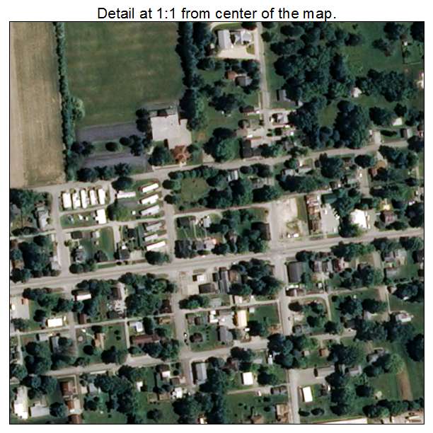 East Germantown, Indiana aerial imagery detail