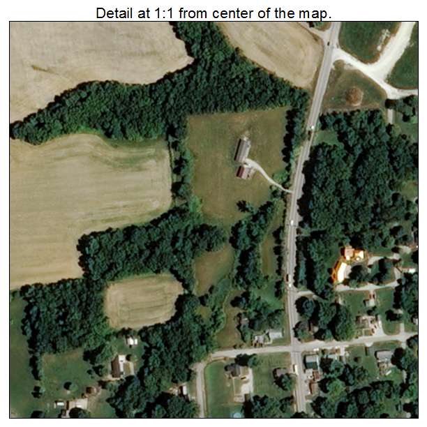 Edwardsport, Indiana aerial imagery detail