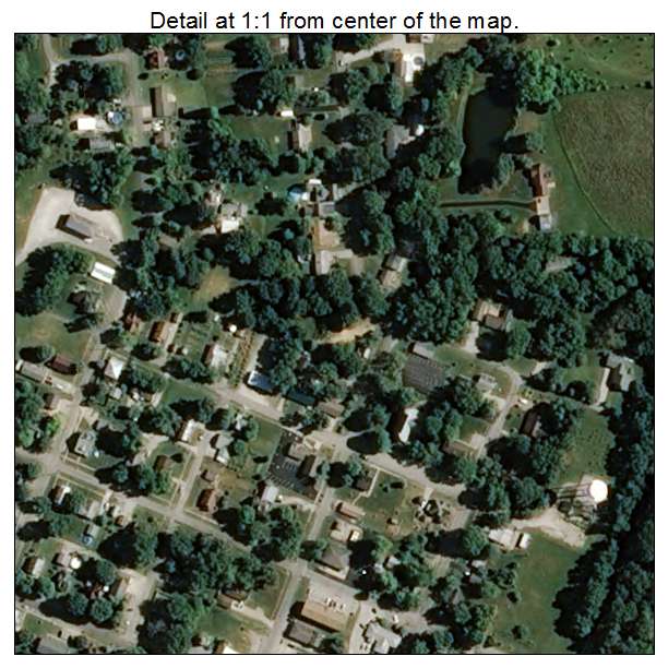 Elberfeld, Indiana aerial imagery detail