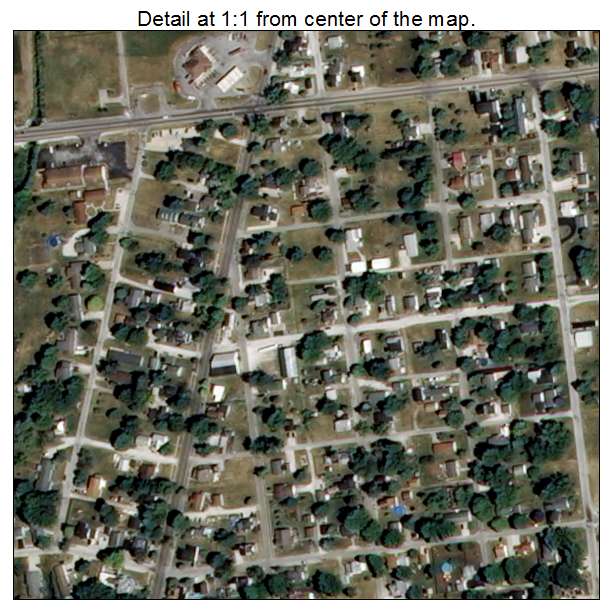 Fairmount, Indiana aerial imagery detail