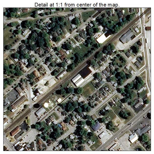 Fortville, Indiana aerial imagery detail