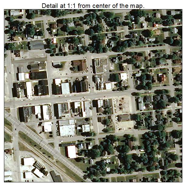 Fowler, Indiana aerial imagery detail