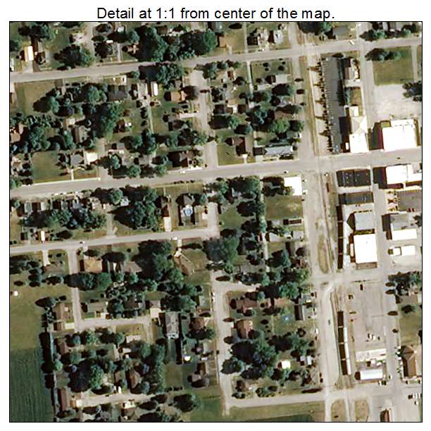 Francesville, Indiana aerial imagery detail