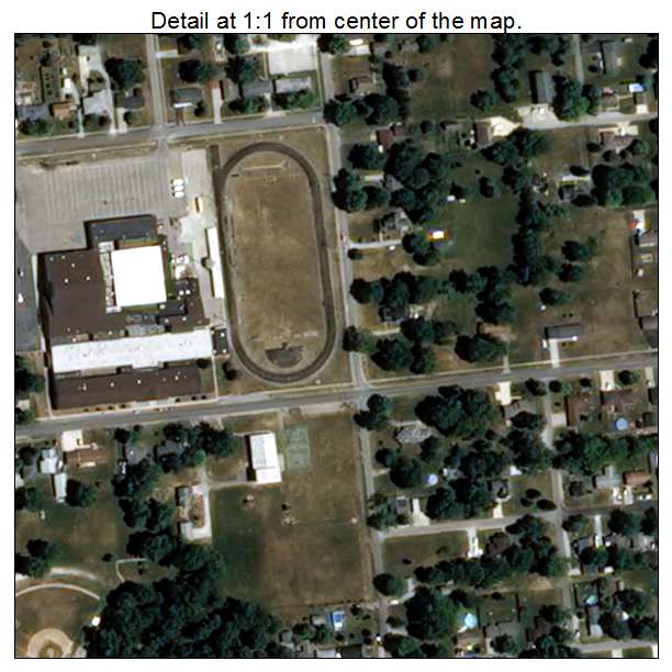 Frankton, Indiana aerial imagery detail
