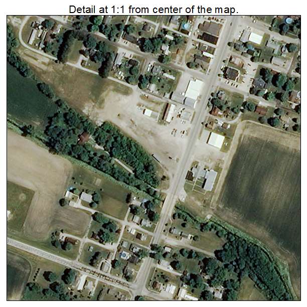 Fulton, Indiana aerial imagery detail