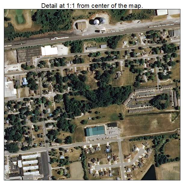 Garrett, Indiana aerial imagery detail