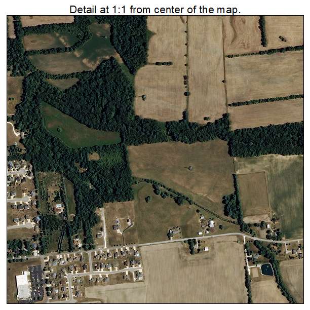 Aerial Photography Map of Gas City, IN Indiana