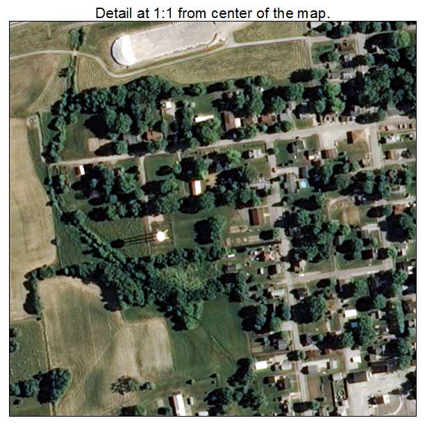 Glenwood, Indiana aerial imagery detail