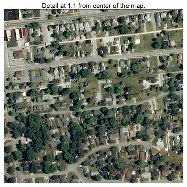 Greentown, Indiana aerial imagery detail