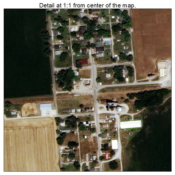 Griffin, Indiana aerial imagery detail