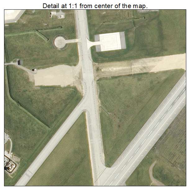 Grissom AFB, Indiana aerial imagery detail