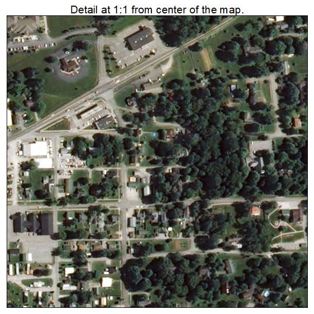 Hanover, Indiana aerial imagery detail
