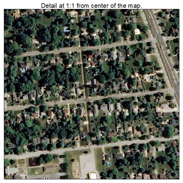 Homecroft, Indiana aerial imagery detail