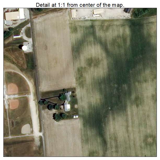Hope, Indiana aerial imagery detail