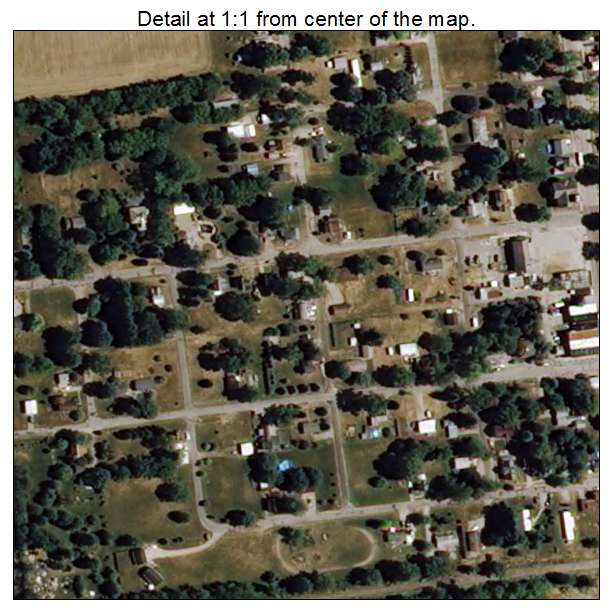 Hudson, Indiana aerial imagery detail