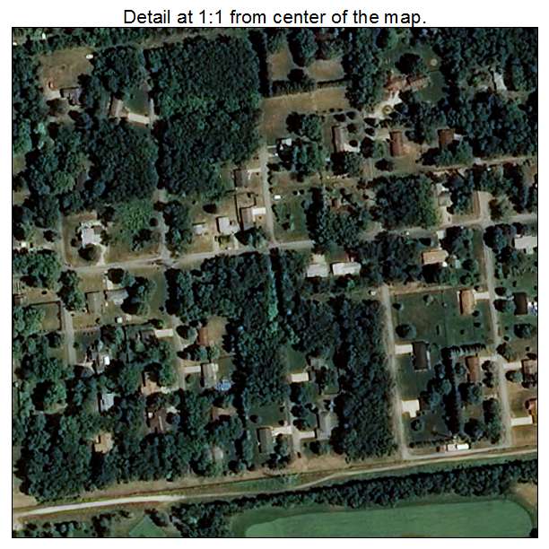 Indian Village, Indiana aerial imagery detail