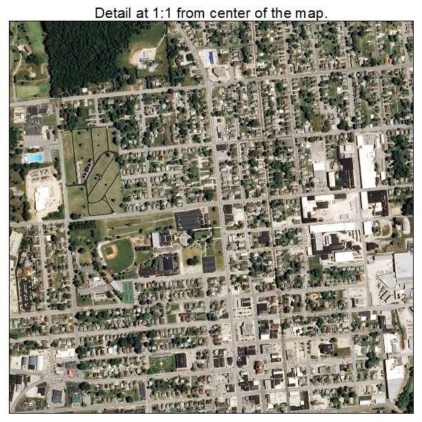 Jasper, Indiana aerial imagery detail