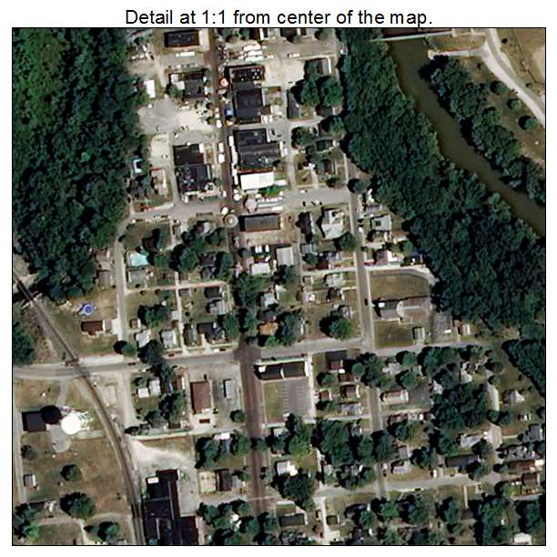 Jonesboro, Indiana aerial imagery detail