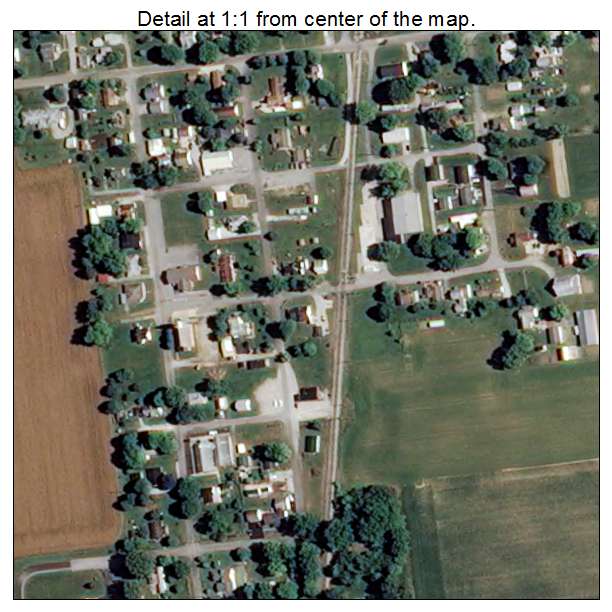 Jonesville, Indiana aerial imagery detail