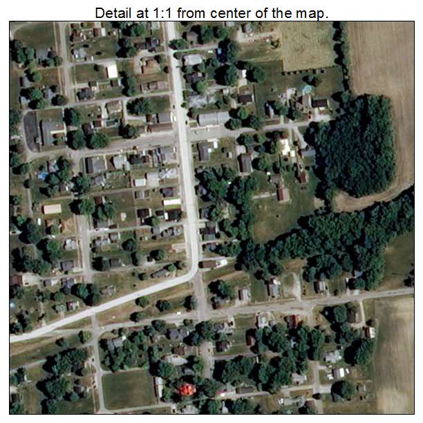 Kennard, Indiana aerial imagery detail