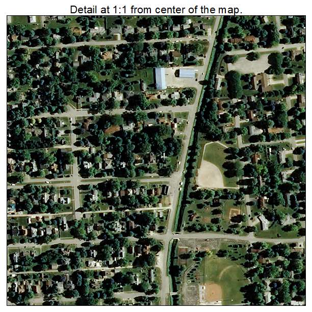 Kentland, Indiana aerial imagery detail