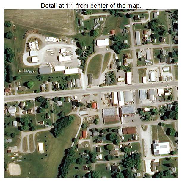 Kingman, Indiana aerial imagery detail