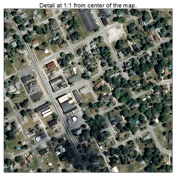 Kirklin, Indiana aerial imagery detail