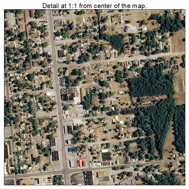 Knox, Indiana aerial imagery detail