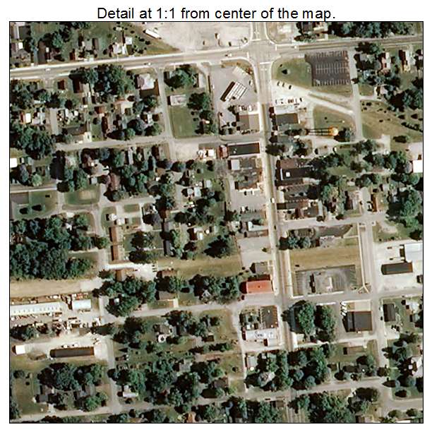 Kouts, Indiana aerial imagery detail