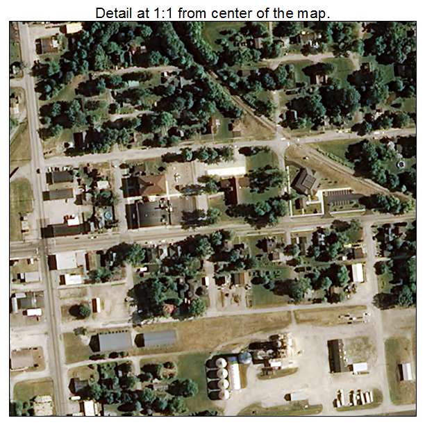 La Crosse, Indiana aerial imagery detail