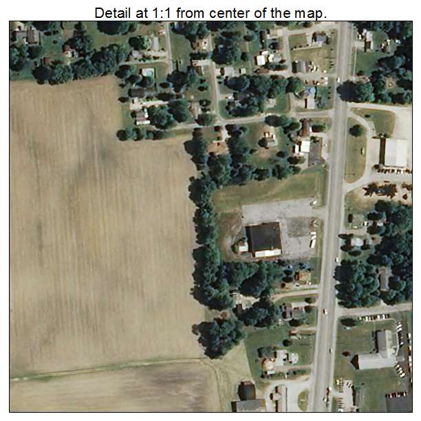 La Paz, Indiana aerial imagery detail