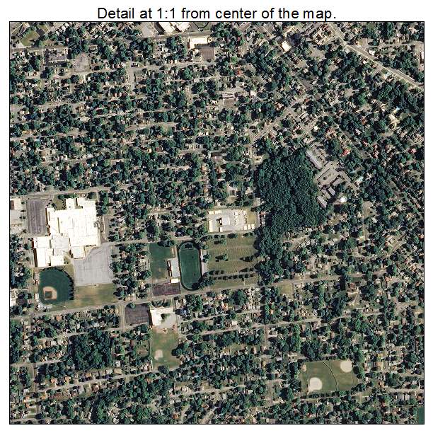 La Porte, Indiana aerial imagery detail
