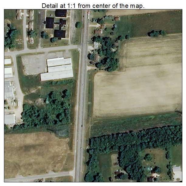 Lakeville, Indiana aerial imagery detail