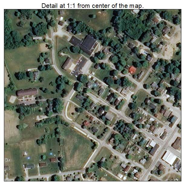 Laurel, Indiana aerial imagery detail