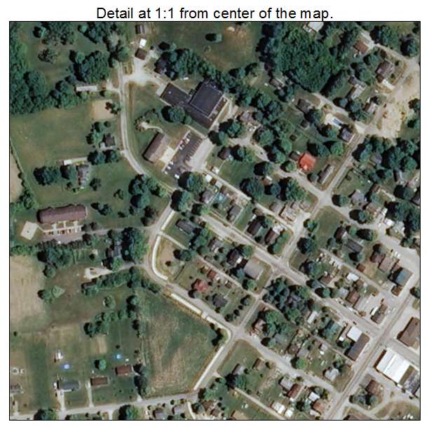 Laurel, Indiana aerial imagery detail