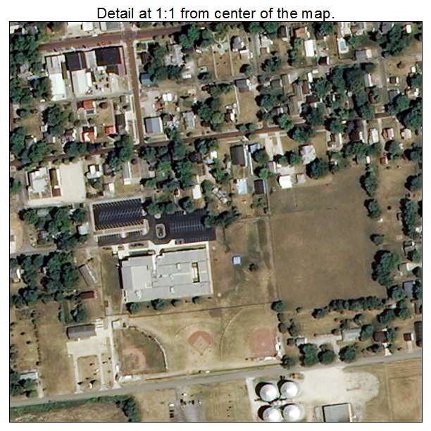 Leesburg, Indiana aerial imagery detail