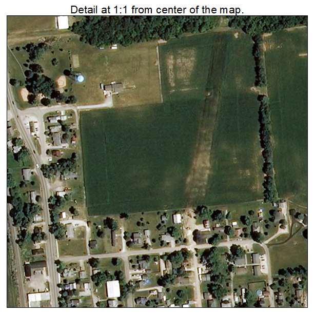Linden, Indiana aerial imagery detail
