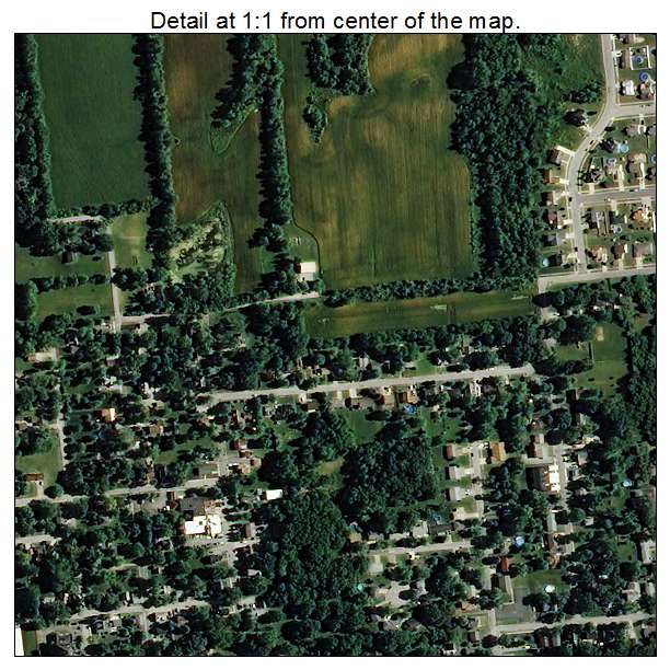 Lowell, Indiana aerial imagery detail
