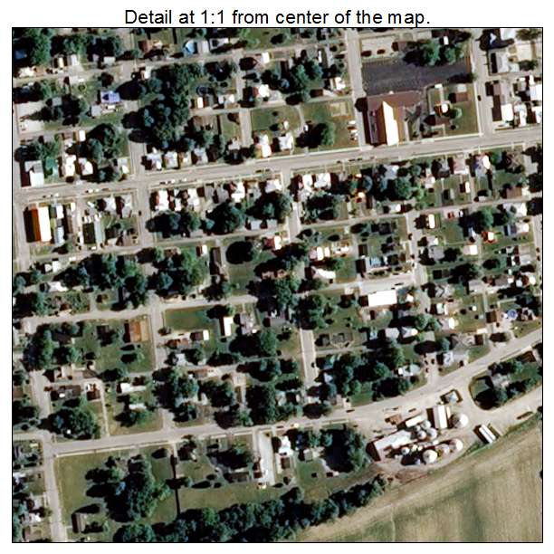 Lynn, Indiana aerial imagery detail