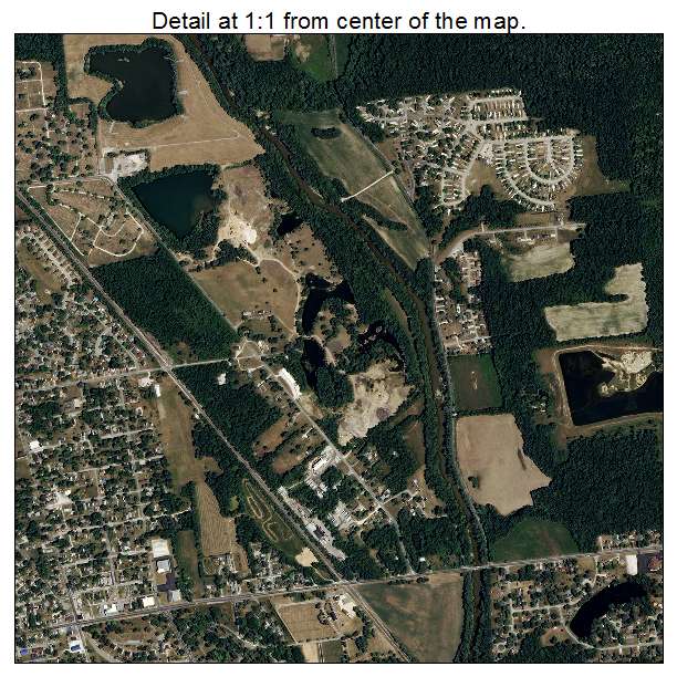 Marion, Indiana aerial imagery detail
