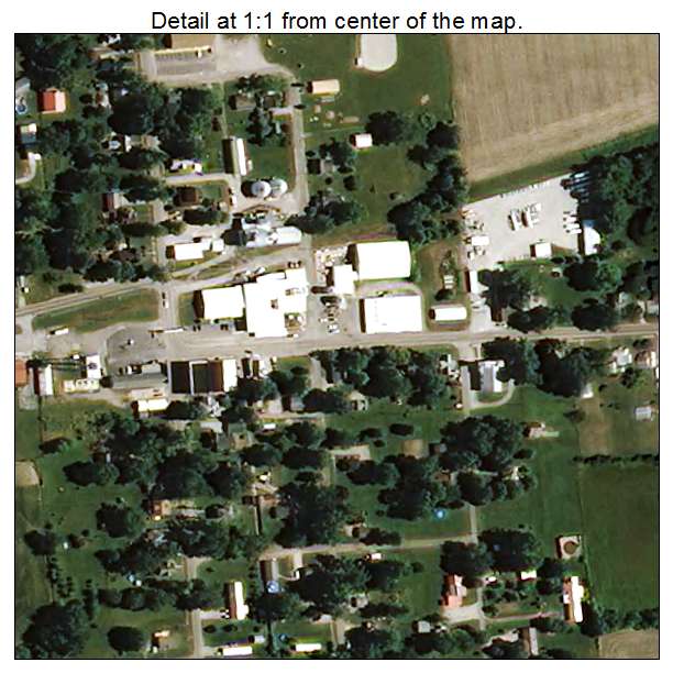 Marshall, Indiana aerial imagery detail