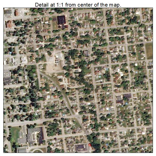 Martinsville, Indiana aerial imagery detail