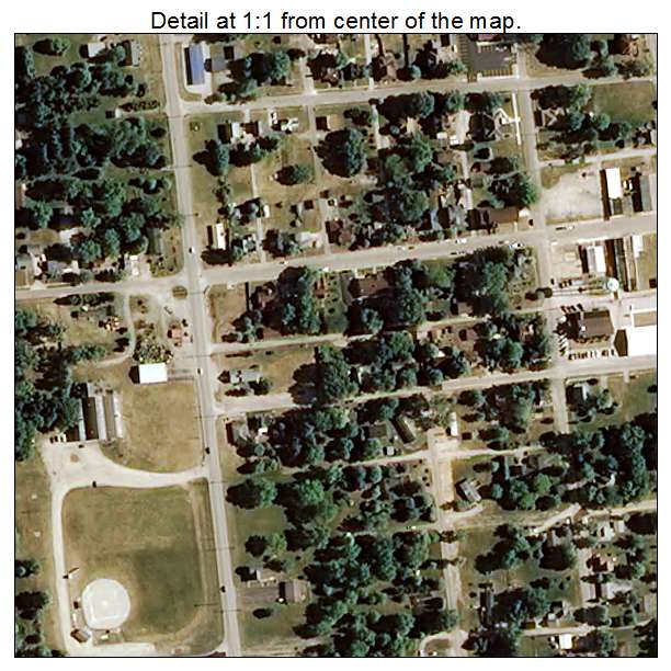 Medaryville, Indiana aerial imagery detail