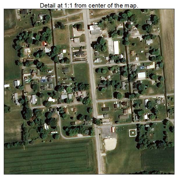 Mellott, Indiana aerial imagery detail