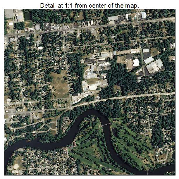 Mishawaka, Indiana aerial imagery detail